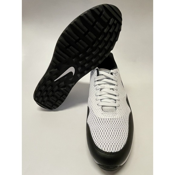 Nike Men\'s Air Max 1 G White Black Spikeless Golf Shoes CI7576-100 Size 8 US main image 6